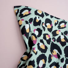 Load image into Gallery viewer, Mint Leopard Print Tea Towel
