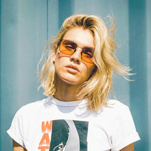 Load image into Gallery viewer, Danielle Rattray Sunglasses - Tippy - Matte Black/Coral
